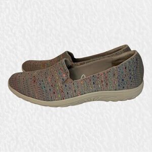 Skechers Flats Womens Size 10 Multicolor Reggae Fest Wicker Slip On Shoes 49291